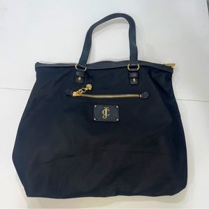 VINTAGE BLACK JUICY COUTURE NYLON SHOULDER BAG